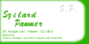 szilard pammer business card